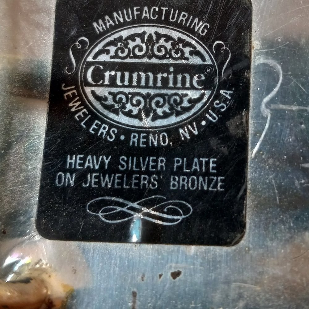 Heavy Silver Plate on Jewelers Bronze Belt Buckle With "R" - Picture 3 of 4